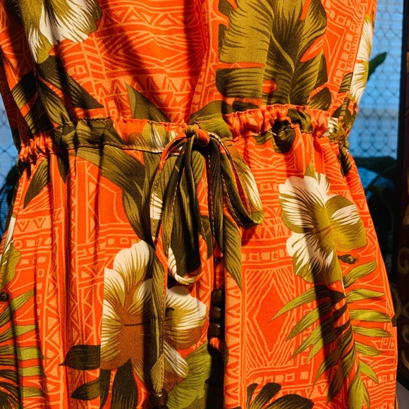 SUMMER DRESS☀️ HAWAIIAN PRINT 🌺 SWIMSUIT COVER UP - Picture 3 of 8